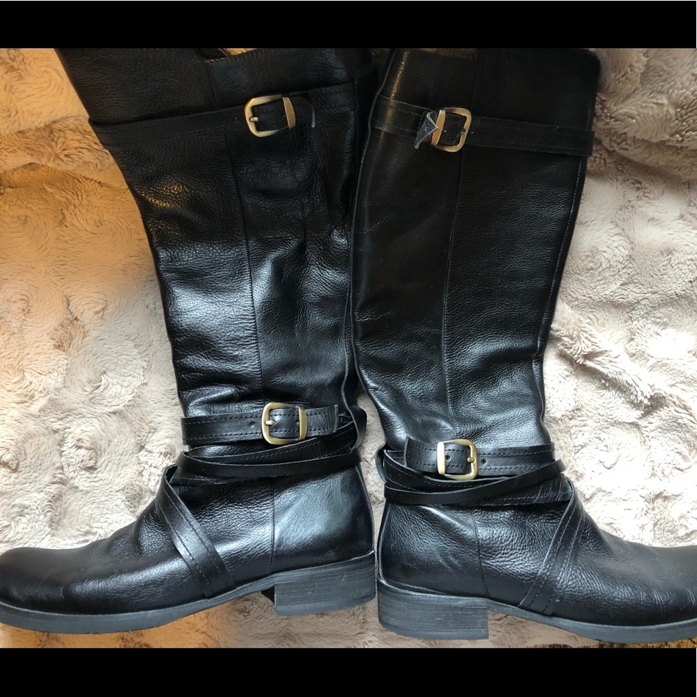 Miz Mooz Black Leather Boot - Women’s size 10